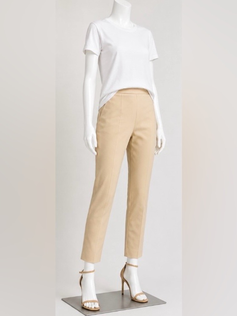 SAKS FIFTH AVENUE COLLECTION KNIT STRAIGHT-LEG CROPPED PANTS NWT SZ 14